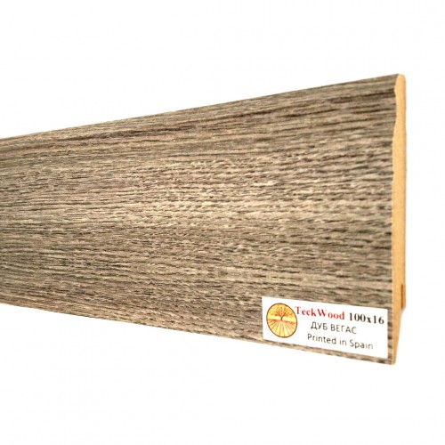 Плинтус МДФ ламинированный TeckWood дуб Вегас 2150×100×16
