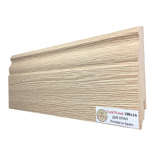 Плинтус МДФ ламинированный TeckWood Дуб Опал 2150×100×16