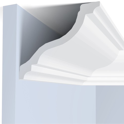 Потолочный плинтус под покраску Hiwood A150V1 2000×105×110