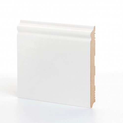 Плинтус МДФ ламинированный Ликорн K-21 белый 2050×165×16
