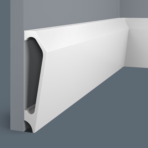 Плинтус под покраску Cosca Decor Экополимер PX041 2000×133×16