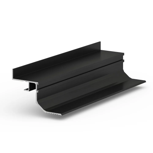 Профиль алюминиевый теневой с подсветкой Laconistiq Multilevel Landi Max Черный 26-11-300 3000×87×55,7