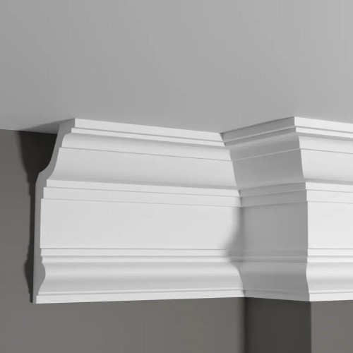 Потолочный плинтус под покраску Decor-Dizayn DD513 2000×111×192