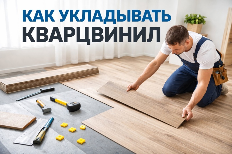 Как укладывать кварц винил и SPC