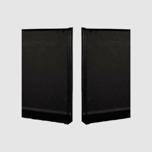 Заглушка алюминиевая для плинтуса Modern Decor L-образная черная 100 мм 2 шт/уп