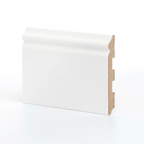 Плинтус МДФ ламинированный Ликорн K-08 белый 2050×137×18