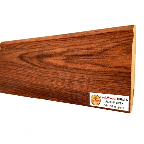 Плинтус МДФ ламинированный TeckWood Ясный орех 2150×100×16