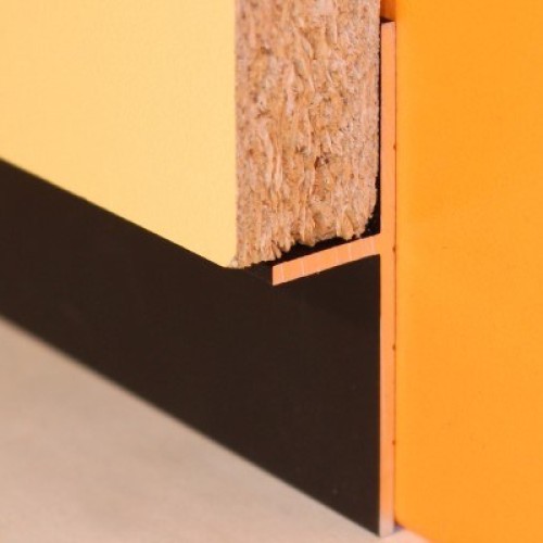 Плинтус алюминиевый теневой Modern Decor  черный  2000×20×12,5