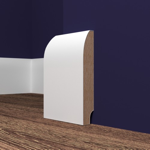 Плинтус Evrowood МДФ Белый PN 080 2000×95×16