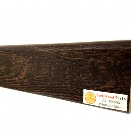 Плинтус МДФ ламинированный TeckWood Дуб Мокко 2150×75×16