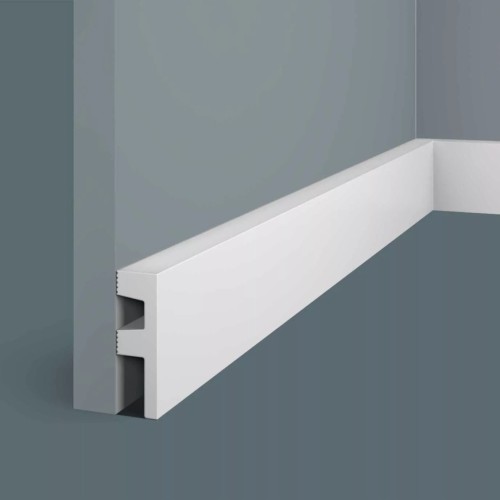 Плинтус под покраску с подсветкой Cosca Decor Экополимер PX051 2000×60×19