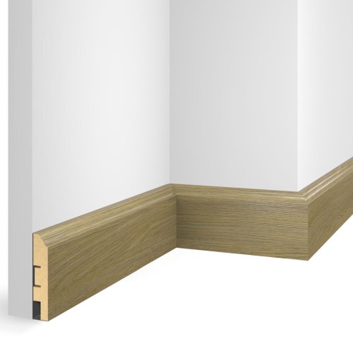 Плинтус МДФ ламинированный Cosca Decor NanoFlex ЕP07 Дуб Прованс 2400×80×16