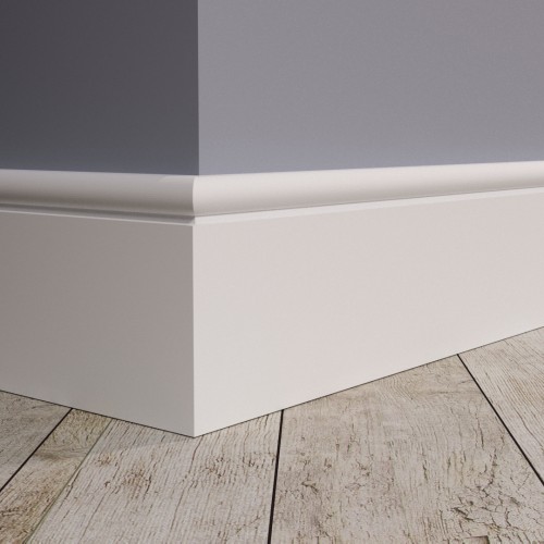 Плинтус Evrowood МДФ Белый PN 030 2000×80×16