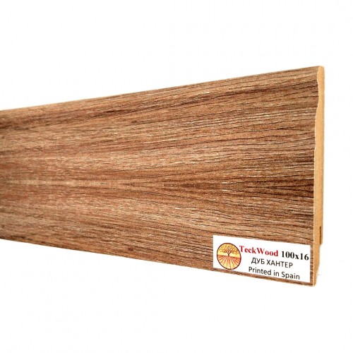 Плинтус МДФ ламинированный TeckWood дуб Хантер 2150×100×16