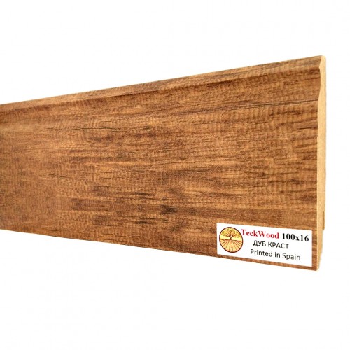 Плинтус МДФ ламинированный TeckWood дуб Краст 2150×100×16