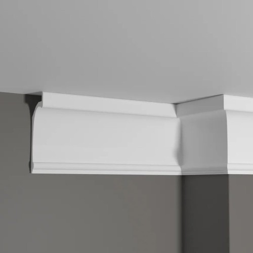 Потолочный плинтус под покраску Decor-Dizayn Estet DD518 2000×45×125