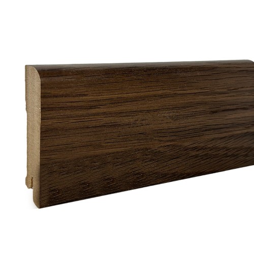Плинтус МДФ ламинированный DeArtio Вяз Волжский коричневый B302-23 2050×80×16