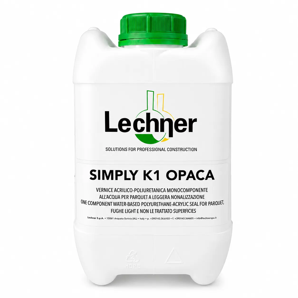 Lechner SIMPLY K1 1K полиуретано-акриловый лак на водной основе 5л