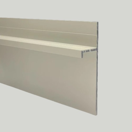 Плинтус алюминиевый теневой Modern Decor серебро матовое 2000×40×15