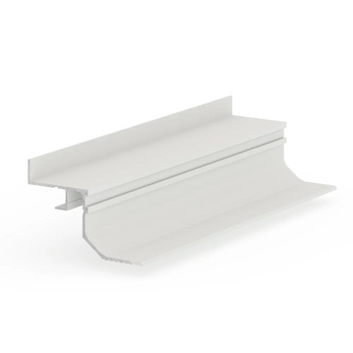 Профиль алюминиевый теневой с подсветкой Laconistiq Multilevel Landi Max Белый RAL 9016 26-22-300 матовый 3000×87×55,7