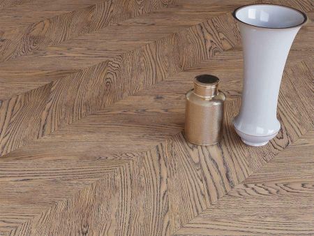 Инженерная доска Gran Parte Французская Ёлочка Дуб БЕЛЛО / BELLO Элит