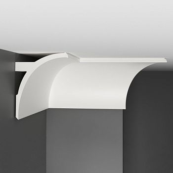 Потолочный плинтус под покраску с подсветкой Decomaster Артпрофиль A202 2000×94×130