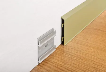 Плинтус алюминиевый Modern Decor золото матовое 2950×100×10