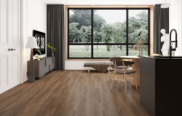 Кварц виниловое покрытие Stone Floor MSPC Дуб Браунфилд