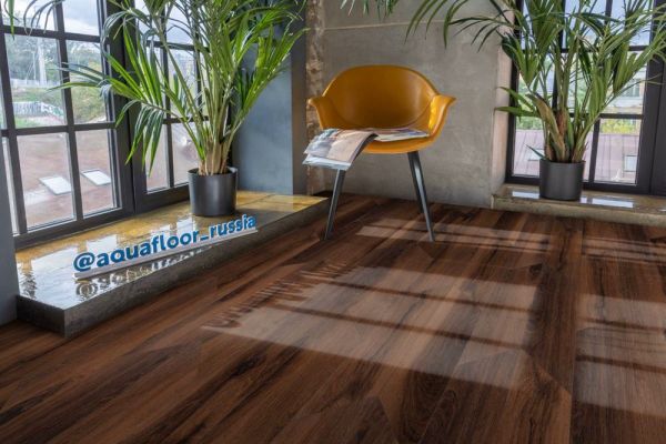 Кварц виниловое покрытие Aquafloor Parquet Chevron Glue AF2560PGCh