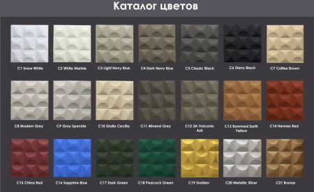 Стеновые панели Neogrupp из полиуретана SMALL ROUND PLATE 1200*600*25