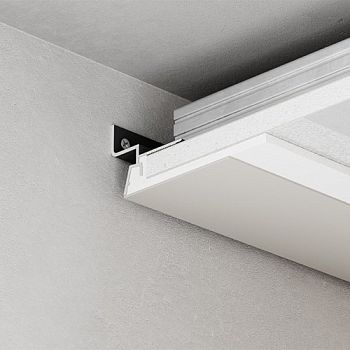 Профиль теневой алюминиевый Modern Decor RAL 9005 Черный муар 13-36-70 2000×33,7×38