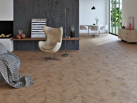 Инженерная доска Gran Parte Французская Ёлочка Дуб БЕЛЛО / BELLO Элит