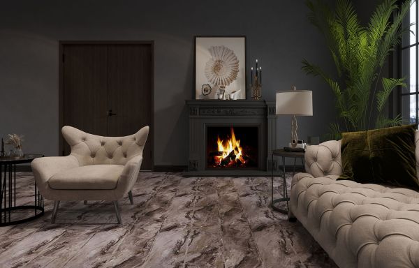 Кварц виниловое покрытие Stone Floor MSPC Перуанский Мрамор