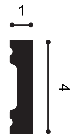 Плинтус ORAC DECOR SX162 40х10 мм