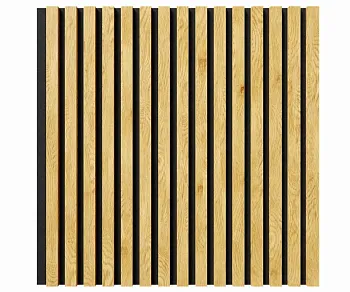 Стеновая панель акустическая Cosca Decor Сканди Дуб Медный черный войлок 600×600×19