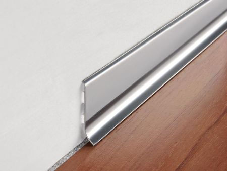 Плинтус Progress profiles напольный BTAC Нержавейка полированная 2м