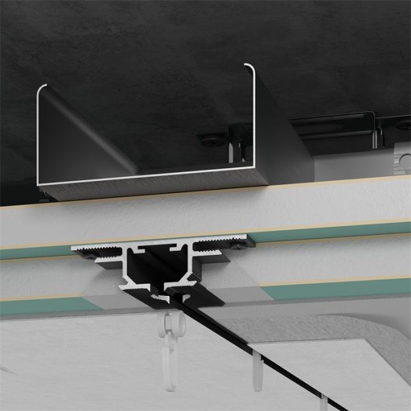 Теневой потолочный профиль для штор GARDINA (50*14*3000мм).