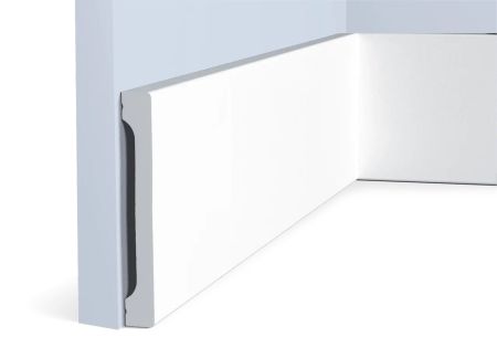 Плинтус Hiwood полимерный под покраску B150V1 прямой 2000×150×20