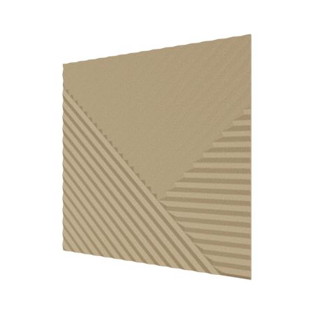 Стеновая панель Пирамида МДФ Ликорн Под покраску  500х500х8 (4 шт.)