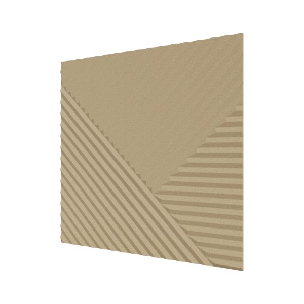 Стеновая панель Пирамида МДФ Ликорн Под покраску  500х500х8 (4 шт.)