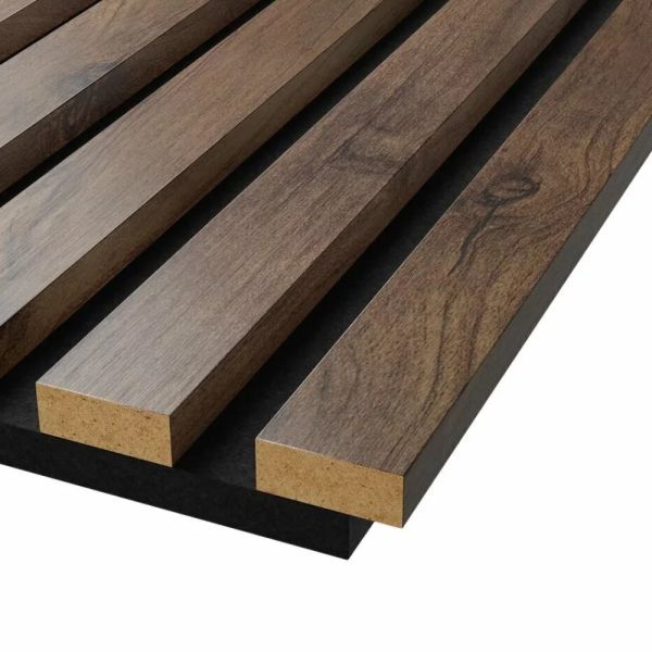 Стеновая панель акустическая Cosca Decor Сканди Дуб Старинный Натуральный черный войлок 600×600×19