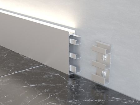 Плинтус кабельный с led подсветкой ALP-G80LA