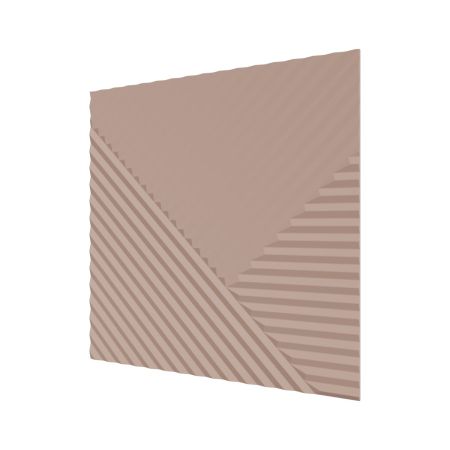 Стеновая панель Пирамида МДФ Ликорн Лиловая  500х500х8 (4 шт.)