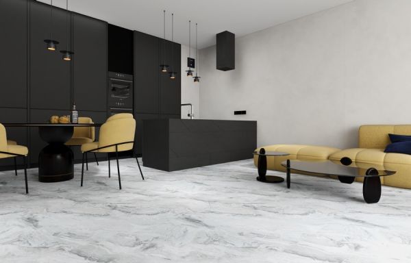 Кварц виниловое покрытие Stone Floor Жемчужный Мрамор DCD1-3 MP