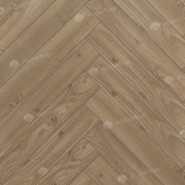 Ламинат Alpine Floor Herringbone 12мм Дуб Калабрия LF105−09 600×100×12мм