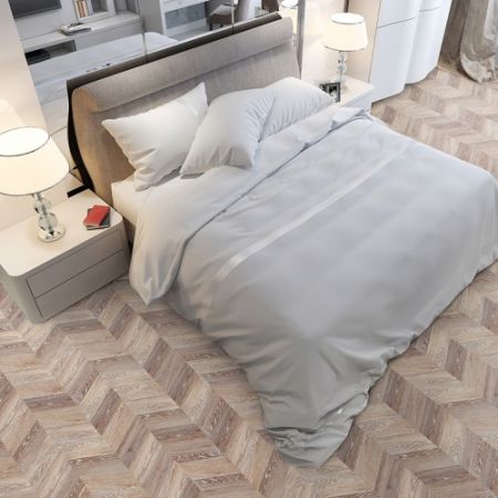 Пробковые полы Corkstyle Chevron Brown 1235×305×10