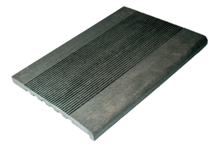 TimberTex Ступени ДПК Полнотелая Серый микс  22х348мм