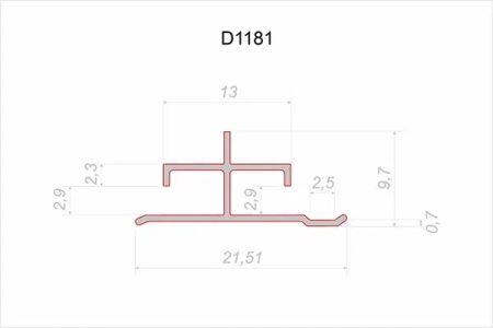 Decaro Соединительный профиль Wallpanels  D1181