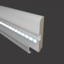 Плинтус Evrowood МДФ Белый PN 050 Led 2000×80×12