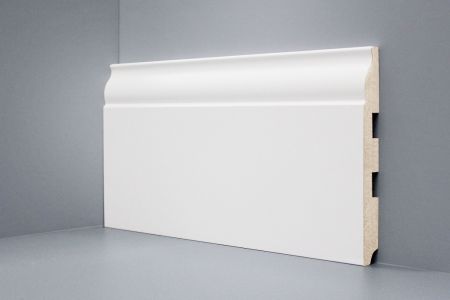 Плинтус DeARTIO Ламинированный 103-150 Белый 150х16